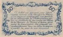 France 50 Cents - Chamber of Commerce - Châteauroux - 1916