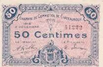 France 50 Cents - Chamber of Commerce - Châteauroux - 1916