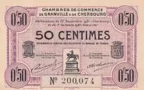France 50 cents - Chamber of Commerce - Cherbourg - 1921