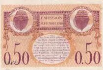 France 50 cents - Chamber of commerce - Creuse - Septembre 1920 - Série A