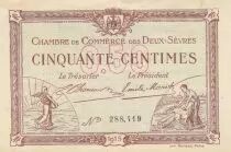 France 50 Cents - Chamber of Commerce - Deux-Sèvres - 30-09-1915 - Serial 288