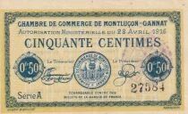 France 50 Cents - Chamber of commerce - Le Mans -  01-03-1917 - Serial 2