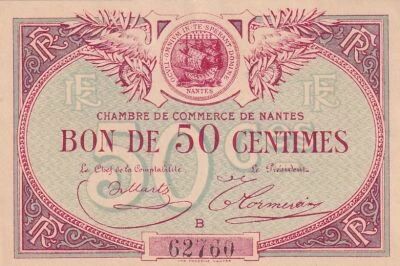 France 50 Cents - Chamber of Commerce - Nantes - S�rie B