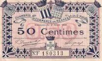 France 50 Cents - Chamber of commerce - Rennes - 1922 - Série F