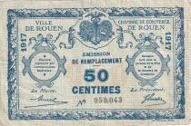 France 50 Cents - Chamber of Commerce - Rouen - 1916