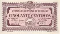 France 50 Cents - Chambre de commerce de Bordeaux - 1917 - Serial 2 - P.30-11