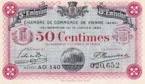 France 50 Cents - Chambre de commerce de Vienne - Serial AO 140- P.128-26
