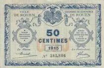 France 50 Cents - Chambre of commerce - Rouen - 1915 - Serial 385