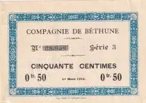France 50 cents - Compagnie de Béthune - 01-03-1916 - Série 3