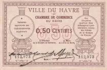 France 50 Cents - Le Havre Chamber of Commerce- 1916 - Number 112 973