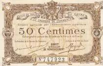 France 50 Cents - Le Havre Chamber of Commerce- 1917 - Replacement issue