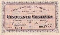 France 50 Cents - Lons-le-Saunier - Chambre de Commerce - 1915 - S&eacute;rie 1291