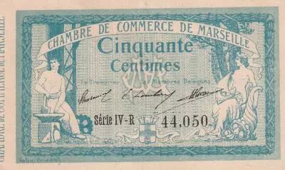 France 50 Cents - Marseille - Chamber of Commerce - 05-11-1915 - S�rie IV-R
