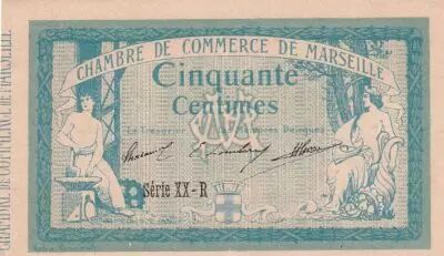 France 50 Cents - Marseille - Chamber of Commerce - 05-11-1915 - S�rie XX-R