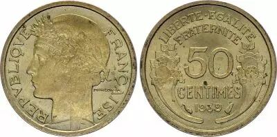 France 50 Cents - Morlon - 1939