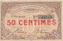 France 50 Cents - Sens - Chamber of Commerce - 07-05-1916 - Second Serial
