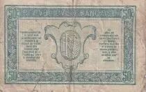 France 50 Cents - Tr&eacute;sorerie aux arm&eacute;es - 1917 - Serial A - VG to F - M.1