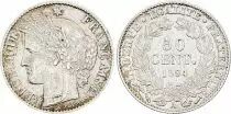France 50 Cents Ceres - Third Republic - 1894 A  Paris - Silver