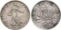 France 50 Cents Semeuse - 1898 - Silver