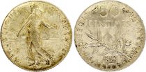 France 50 Cents Semeuse - 1912 - Silver
