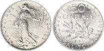 France 50 Cents Semeuse - 1913 - Silver