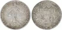 France 50 Cents Semeuse - 1915 - Silver