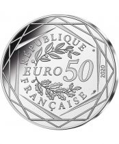 France 50 Euros - Argent - Les Schtroumpfs Patissier & Gourmand - 2020