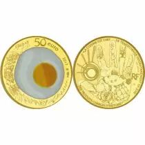 France 50 Euros COULEUR France 2017 - Excellence &agrave; la Fran&ccedil;aise - Guy Savoy - Or BE - Sans &eacute;crin ni certificat