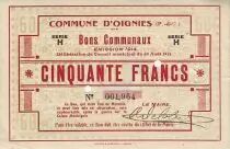 France 50 F Oignies 2 trous