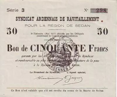 France 50 F Sedan Synd.de ravitaillement