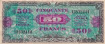 France 50 Francs - Allied Military Currency - 1944 - Without Serial - F to VF - P.117