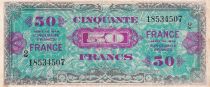 France 50 Francs - Allied Military Currency - Serial 2 - 1945