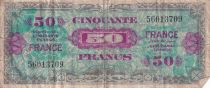 France 50 Francs - Allied Military Currency (France) - 1945 - Without serial