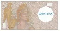 France 50 Francs - Athena - Echantillon 1250 - Type 50 F Quentin de la Tour - 1976