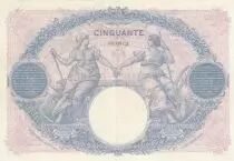 France 50 Francs - Blue and pink - 06-07-1926 - Serial O.11819