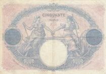 France 50 Francs - Blue and Pink - 26-11-1926 - Series W.12292