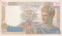 France 50 Francs - Cérès - 04-04-1940 - Série W.13142 - TTB+ - F.18.42