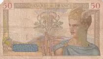 France 50 Francs - Ceres - 13-01-1938 - Serial F.7476