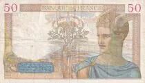 France 50 Francs - Ceres - 13-01-1938 - Serial M.7498 - P.85