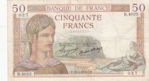 France 50 Francs - Cérès - 19-03-1936 - Série B.4025