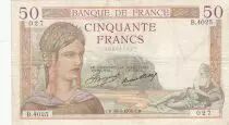 France 50 Francs - Cérès - 19-03-1936 - Série B.4025