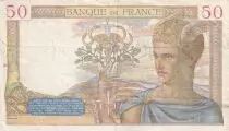 France 50 Francs - Ceres - 22-06-1939 - Serial J.10459- F.18.27