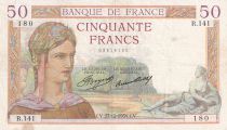 France 50 Francs - Cérès - 27-12-1934 - Serial R.141 - P.81