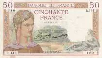 France 50 Francs - Cérès - 27-12-1934 - Série R.141 - F.17.02
