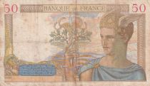 France 50 Francs - Ceres - 28-02-1935 - Serial X.867 - P.81