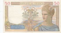 France 50 Francs - Ceres - 30-06-1937 - Serial W.6423