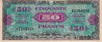 France 50 Francs - Drapeau - 1944 - Sans Série  - TTB+  - VF.19.01