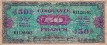 France 50 Francs - Drapeau - 1944 - Sans S&eacute;rie - VF.19.01