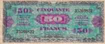 France 50 Francs - Impr. américaine (Drapeau) - 1944 - Sans Série - TTB - VF.24.01