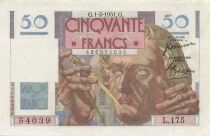 France 50 Francs - Le Verrier - 01-02-1951 - Serial L.175